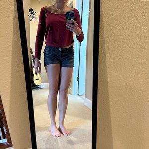 Gymshark maroon not red long sleeve shirt